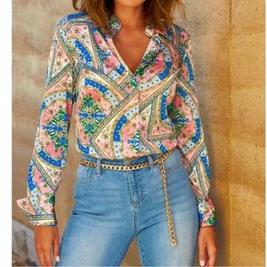 Printed charm top